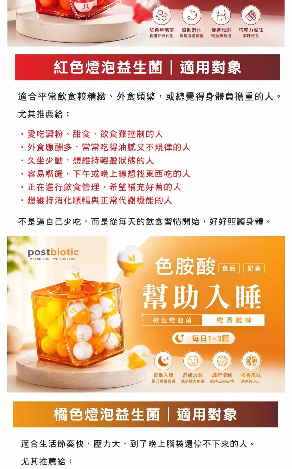 橙色燈泡菌・舒壓好眠 商品詳情 2